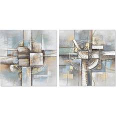 Dkd Home Decor Painting Abstract 80 3 Modern Framed Art 80x80cm