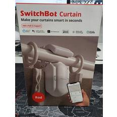 SwitchBot wireless app automated curtain smart electric motor rod white