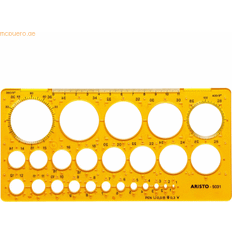 Aristo AR 5031 Kreisschablone 1-36mm, 25 Kreise