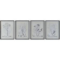 Dkd Home Decor Painting Modern Botanical plants 45 Framed Art