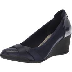 Anne Klein Women's Timeout Wedge Heel Pump, Navy