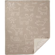 Klippan Yllefabrik In the woods Kinderdecke 70x90cm Beige