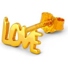 LULU Copenhagen Word Love Ohrring Gold x mm