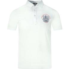 Aquascutum Aldis London Logo Polo Shirt - White