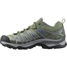Salomon Hiking Shoes Salomon X Ultra Pioneer AERO Hiking Shoes for Women, Oil Green/Castor Gray/Amparo Blue