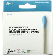 The Humble Co. Bamboo Swabs, Blue, 100 Swabs