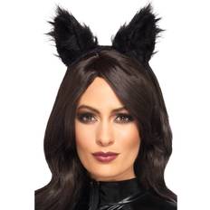 Smiffys Long Pile Fur Cat Ears Fancy Dress