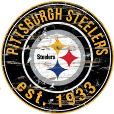 Fan Creations "Pittsburgh Steelers 23.5" Distressed Round Sign"