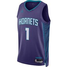 Nike Mens Lamelo Ball Hornets Swingman Jersey Mens Purple/White