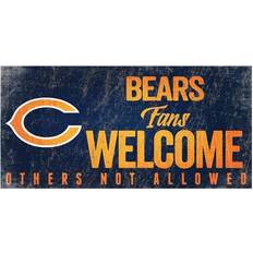 Fan Creations Chicago Bears Wood Sign Welcome 12x6