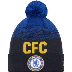 New Era Chelsea Wordmark Bobble Hat Blue/Yellow Mens