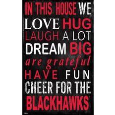 Fan Creations "Chicago Blackhawks 11" x 19" In This House Sign"