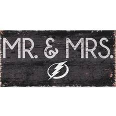 Fan Creations "Tampa Bay Lightning 6" x 12" Mr. & Mrs. Sign"