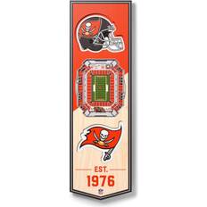 YouTheFan Tampa Bay Buccaneers 6'' x 19'' 3D StadiumView Banner