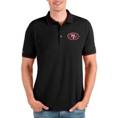 Antigua Affluent San Francisco 49ers Polo Black/Silver