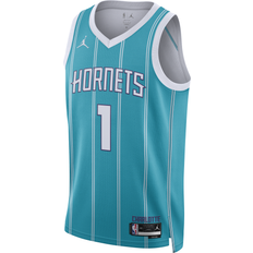 Basketball Sports Fan Apparel Nike Charlotte Hornets Lamelo Ball #1 2022 Icon Edition Swingman Jersey Teal 2XLarge Teal 2XLarge