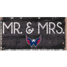 Fan Creations "Washington Capitals 6" x 12" Mr. & Mrs. Sign"