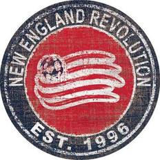 England Sports Fan Products Fan Creations New England Revolution x Heritage Logo Round Sign