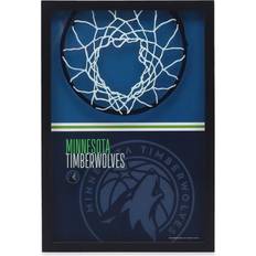 NBA Minnesota Timberwolves Print-On Glass Wall Sign