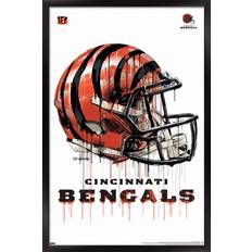 Trends International Cincinnati Bengals 24.25'' x 35.75'' Framed Helmet Poster