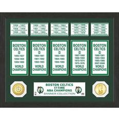 Highland Mint Boston Celtics NBA Champions Bronze Coin Banner Collection