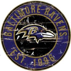 Fan Creations "Baltimore Ravens 23.5" Distressed Round Sign"