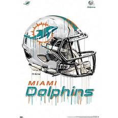 Trends International Miami Dolphins 22.4'' x 34'' Helmet Poster