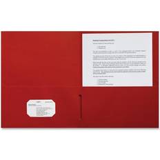 Sparco 2-pocket Leatherette Portfolio Letter