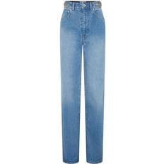 Paco Rabanne Blue Embellished Jeans M412 Denim Stone FR