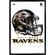 Trends International Baltimore Ravens 24.25'' x 35.75'' Framed Helmet Poster