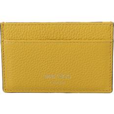 Jimmy Choo Aarna Yellow Leather Card Holder