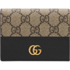 Gucci Gg Canvas Marmont Card Case Wallet - Black