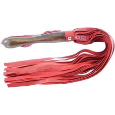 Rouge Garments Wooden Handled Red Leather Flogger