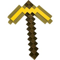 Minecraft Toy Weapons Disguise Official mojang premium gold minecraft pickaxe, minecraft toys for kids one size