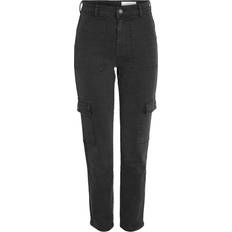 Noisy May Nmmoni Cropped Fit Cargo Jeans -Black