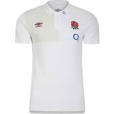 Umbro England Rugby Polo Shirt White Junior