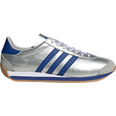 Men - Silver Trainers adidas Country OG - Matte Silver/Bright Blue/Cloud White