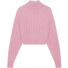 Ganni Pink Cropped Turtleneck