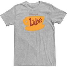 Fifth Sun Men's Gilmore Girls Luke's Logo Tee, Medium, Med Grey