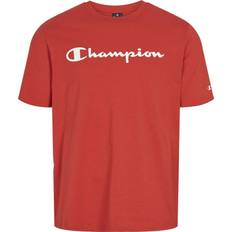 Champion Herren T-Shirt American Classics Big Logo S-s, Lava Rot