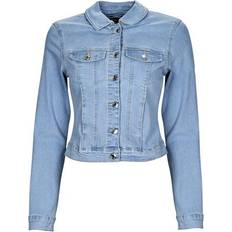 Elastane/Lycra/Spandex Jackets Vero Moda Luna Denim Jacket - Blue/Light Blue Denim