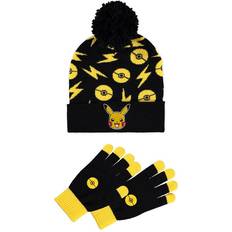 Pokémon 3D Pikachu Patch with All-over Print Beanie & Knitted