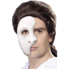 Smiffys Facemasks Smiffys phantom mask, white