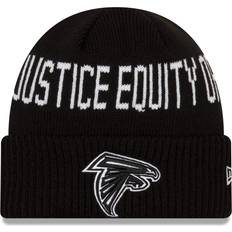 New Era Men's Black Atlanta Falcons Team Social Justice Cuffed Knit Hat