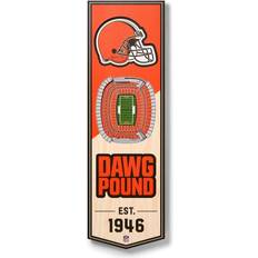 YouTheFan Cleveland Browns 6'' x 19'' 3D StadiumView Banner