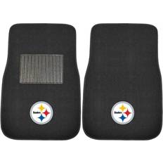 Fanmats 10302 NFL Pittsburgh Steelers 2-Piece Embroidered Car