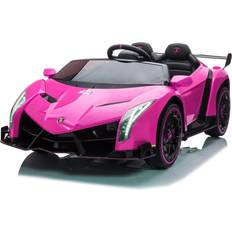 Freddo Lamborghini Veneno 2 Seater Ride-On Car Pink Pink