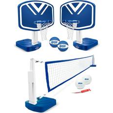 GoSports Splash Hoop 2-in1 Full Court Pool Basketball & Volleyball Game Set