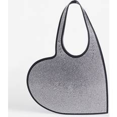 Coperni Mini Heart Crystal-Embellished Leather Tote Bag