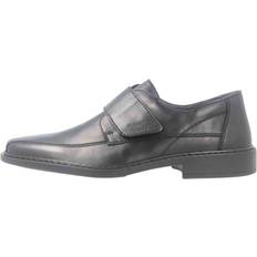 Black - Women Oxford Rieker b0853-00 mens formal wide fit smart touch fasten work leather shoes black
